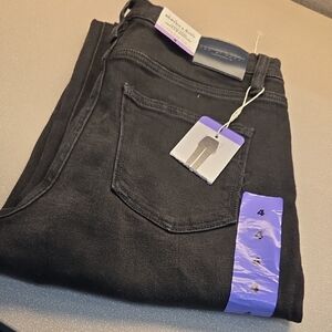 Scotch & Soda Women's Black High Rise Slim Jeans